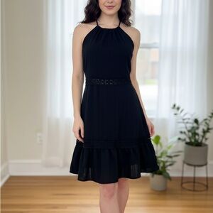 Forever 21 Black Halter Midi Dress